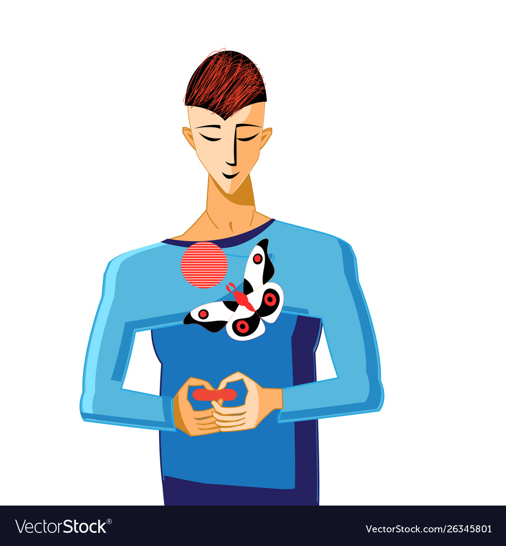 Portrait A Young Man Royalty Free Vector Image Portrait A Young Man Royalty Free Vector Image