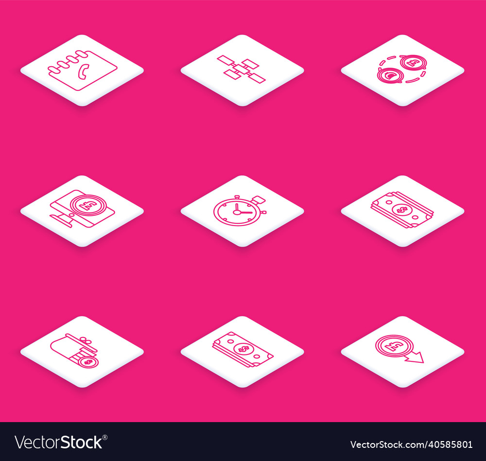 Set line address book business hierarchy vector image Set line address book business hierarchy