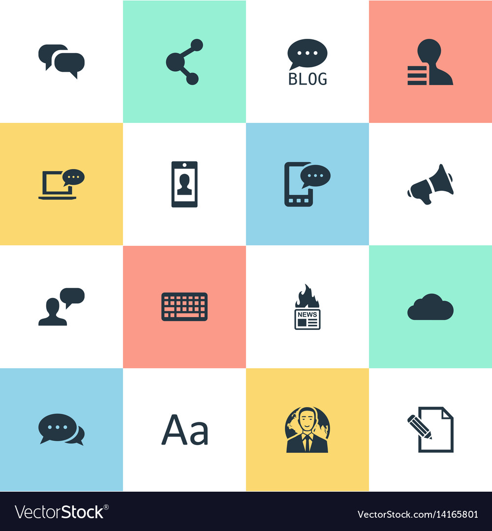 Set of simple user icons