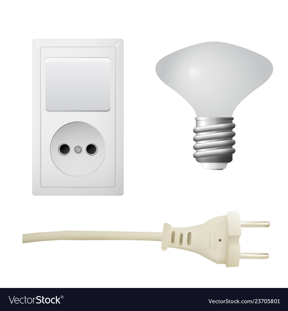 Socket with plug lightbulb