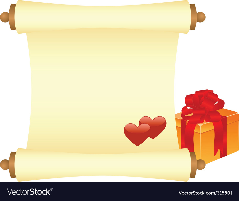 Valentines scroll