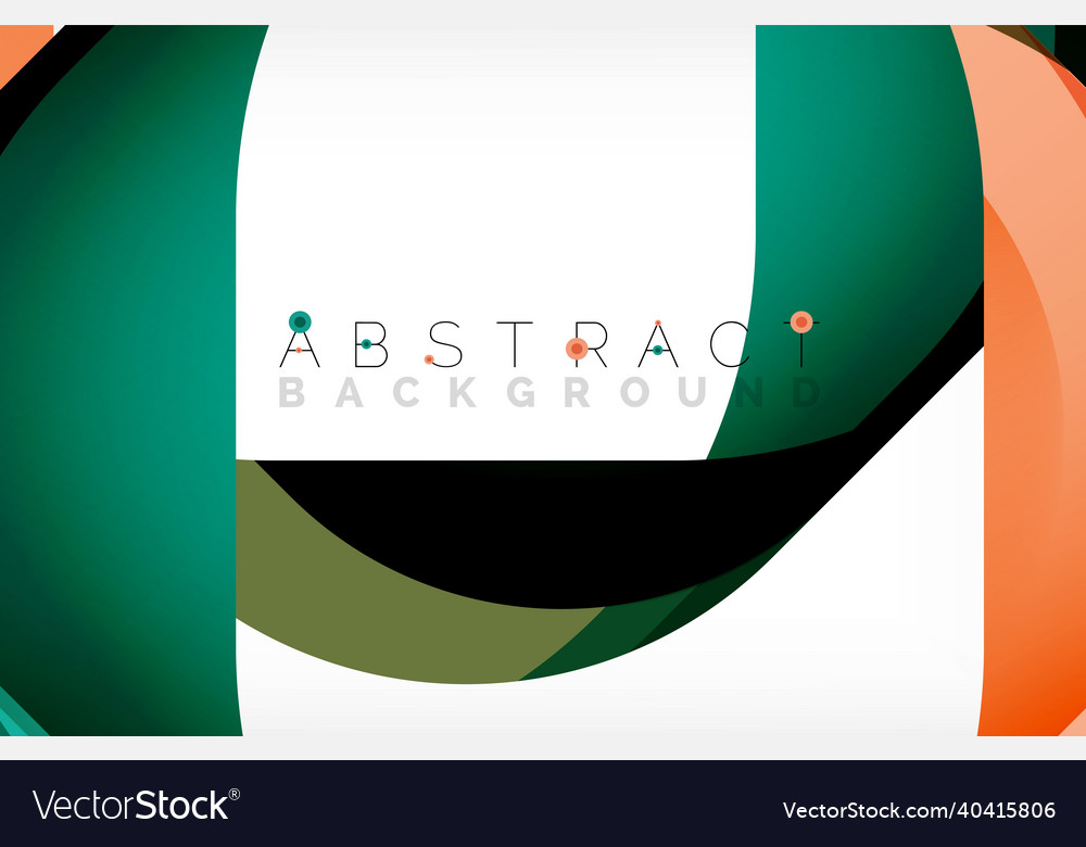 Abstract square shape with overlapping waves