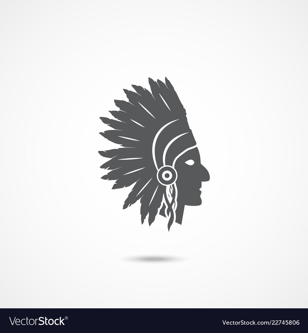 American indian chief Royalty Free Vector Image