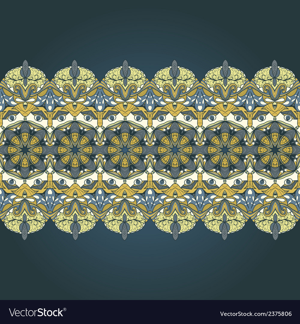 Border with abstract hand-drawn pattern