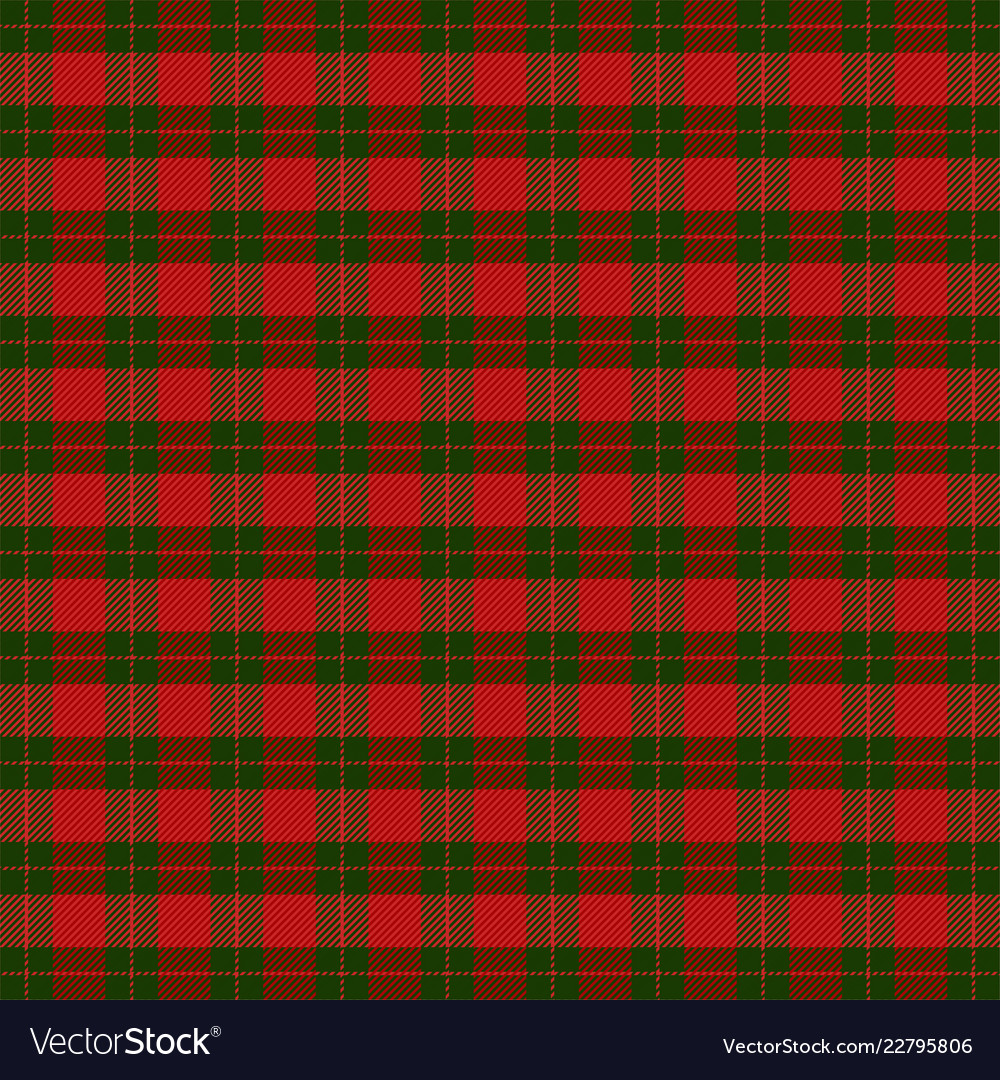 Christmas New Year Tartan Pattern Scottish Cage Vector Image