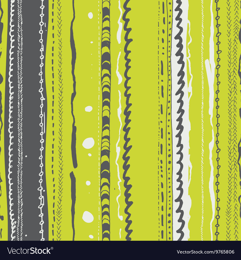 Doodle stripes seamless pattern Royalty Free Vector Image