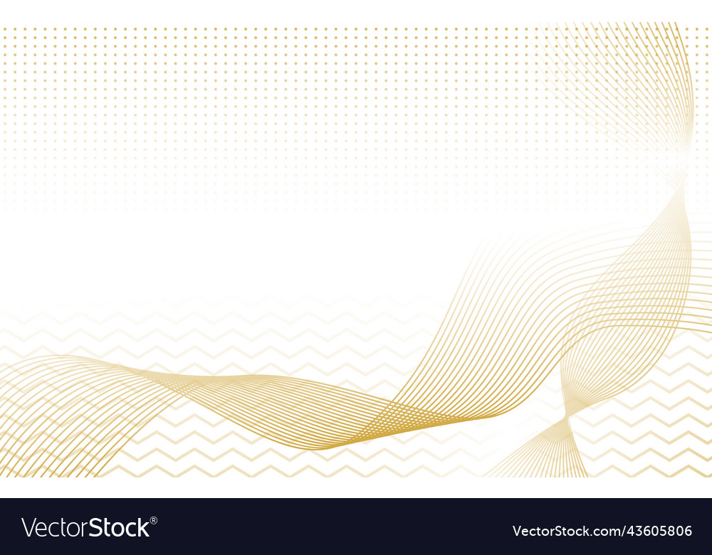 Golden Wave Abstract Background