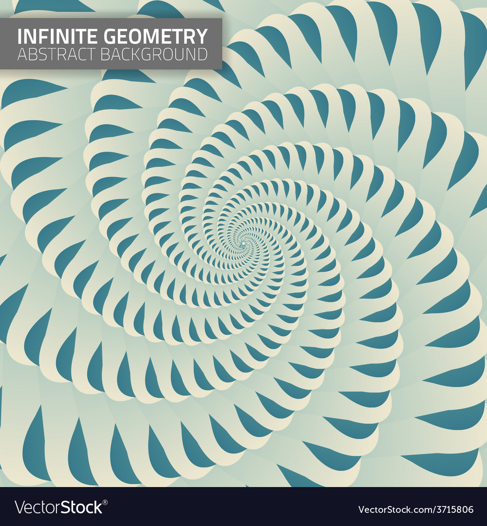 Infinite geometry fractal background
