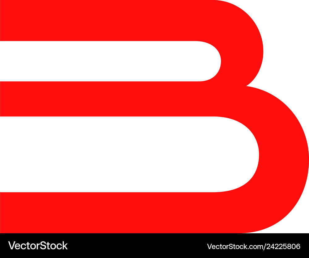 Initial letter b logo design template element Vector Image