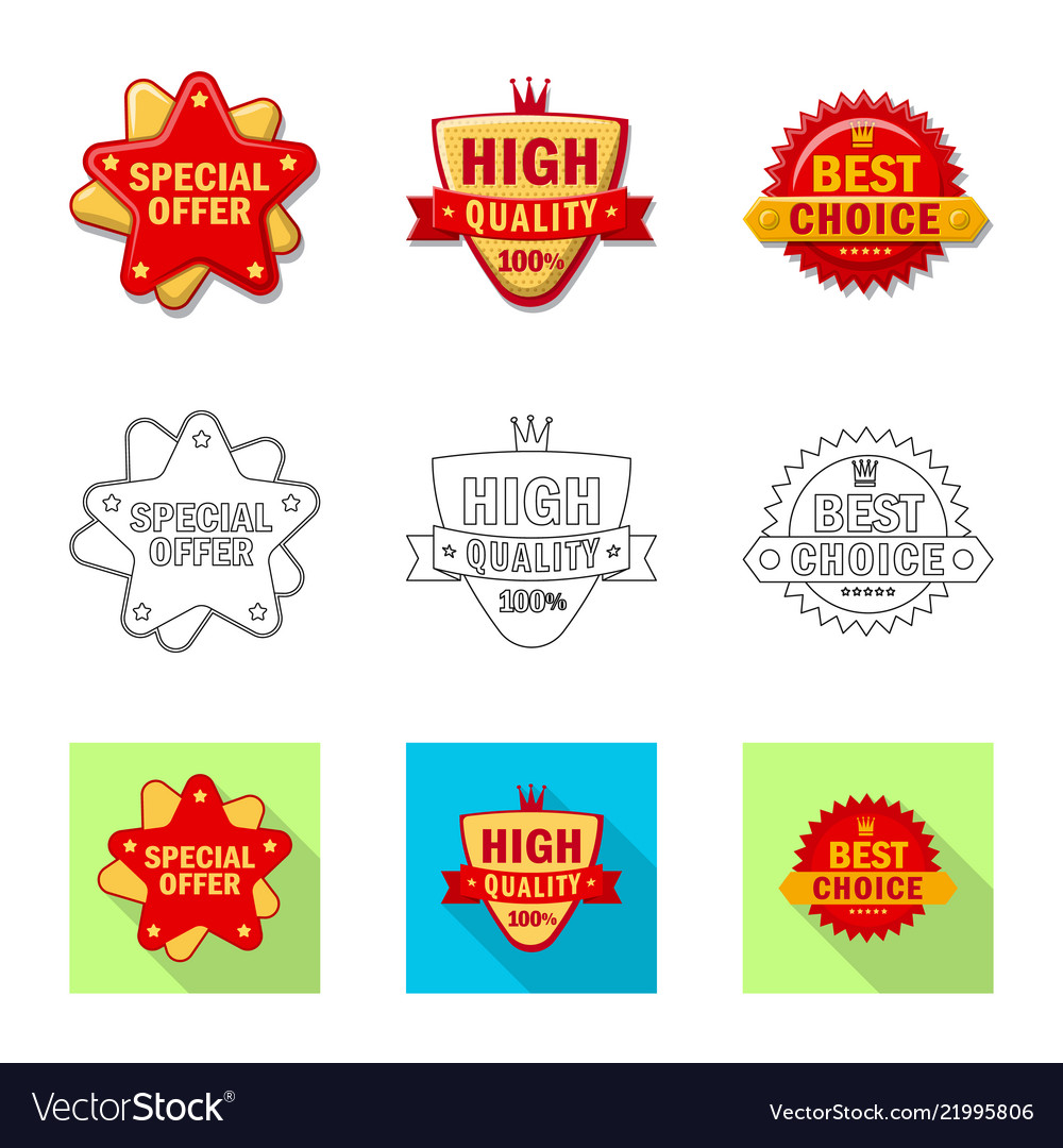 Isolated object of emblem and badge logo