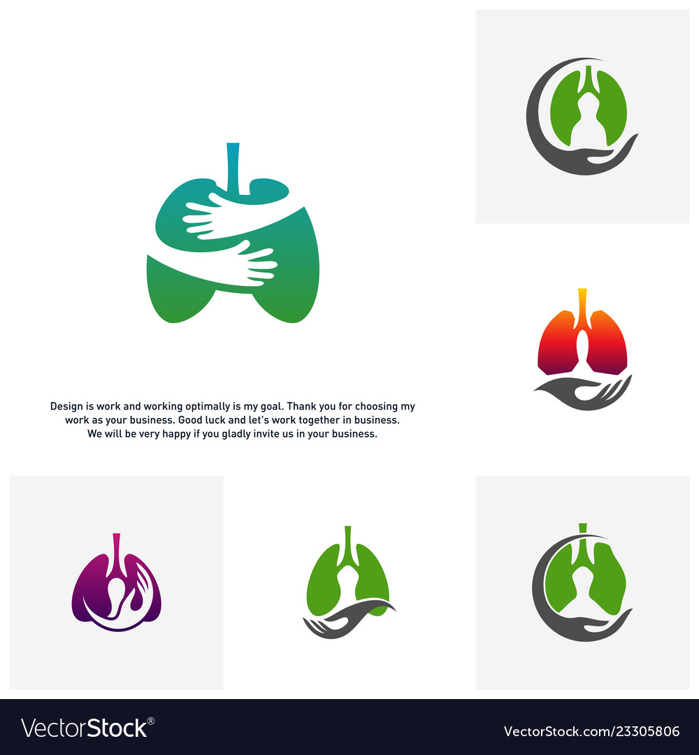 Lungs Health Logo Template
