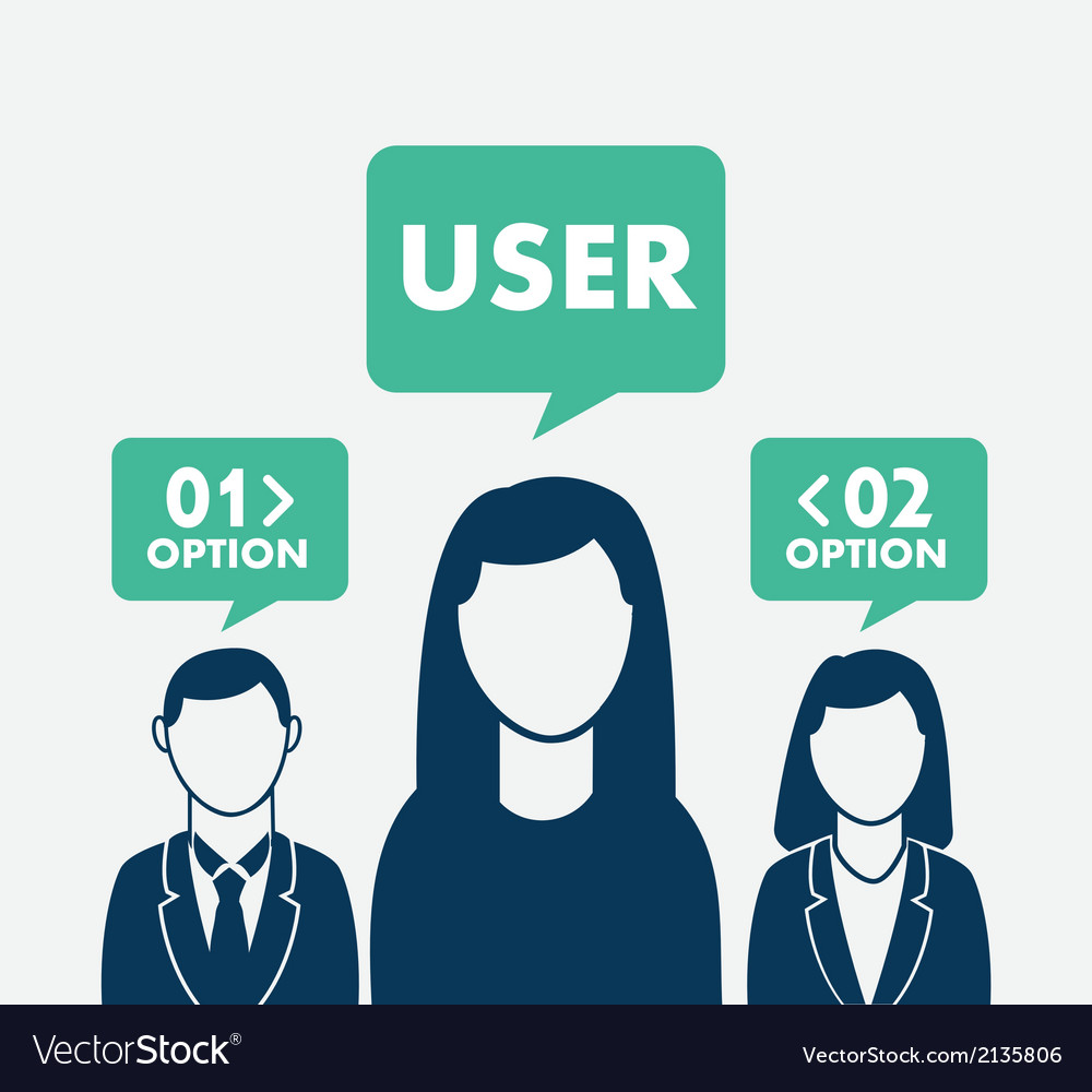 People design over white background