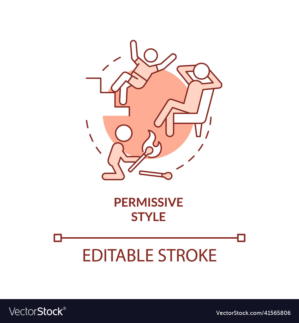 Permissive style terracotta concept icon Vector Image