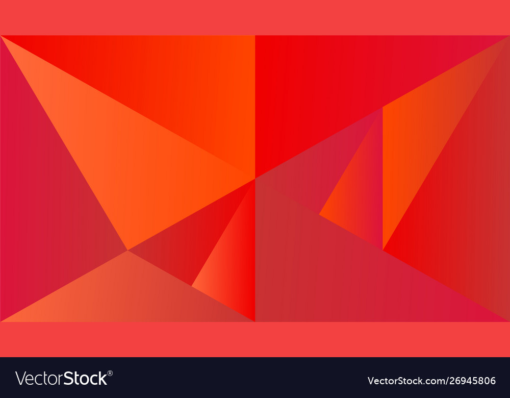 Polygonal dynamic red gradient triangle mosaic Vector Image Polygonal dynamic red gradient triangle mosaic