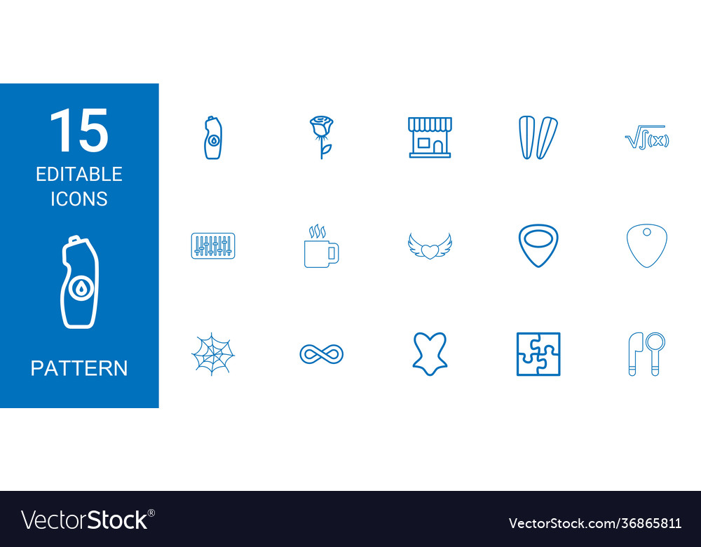 15 pattern icons