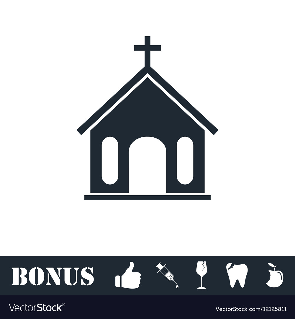 Church icon flat