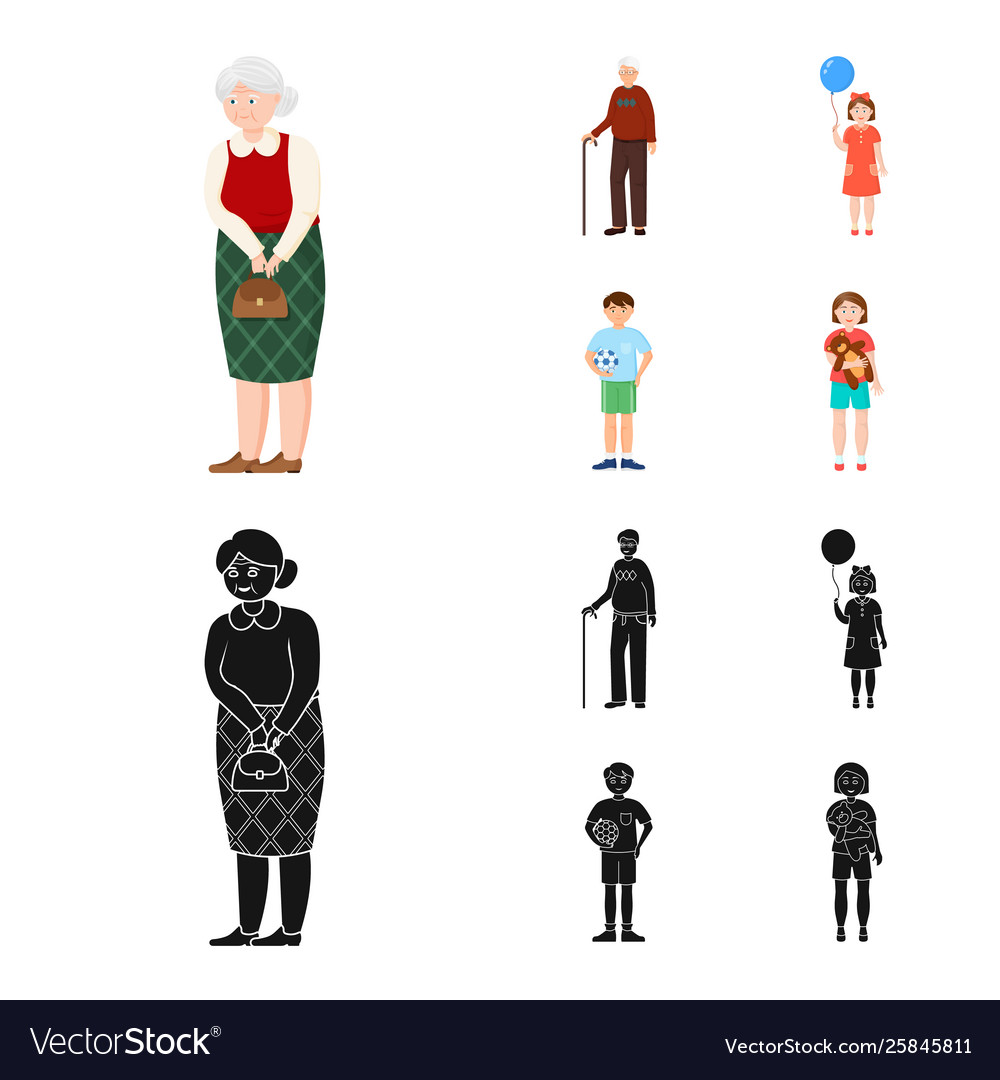 Design character and avatar icon vector image Design character and avatar icon