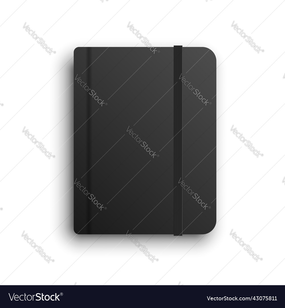 Diary icon in flat style notebook on isolated