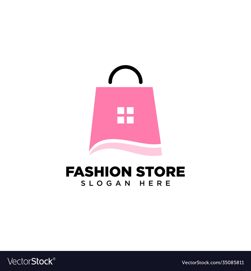 Fashion Store Logo Design Template Royalty Free Vector Image