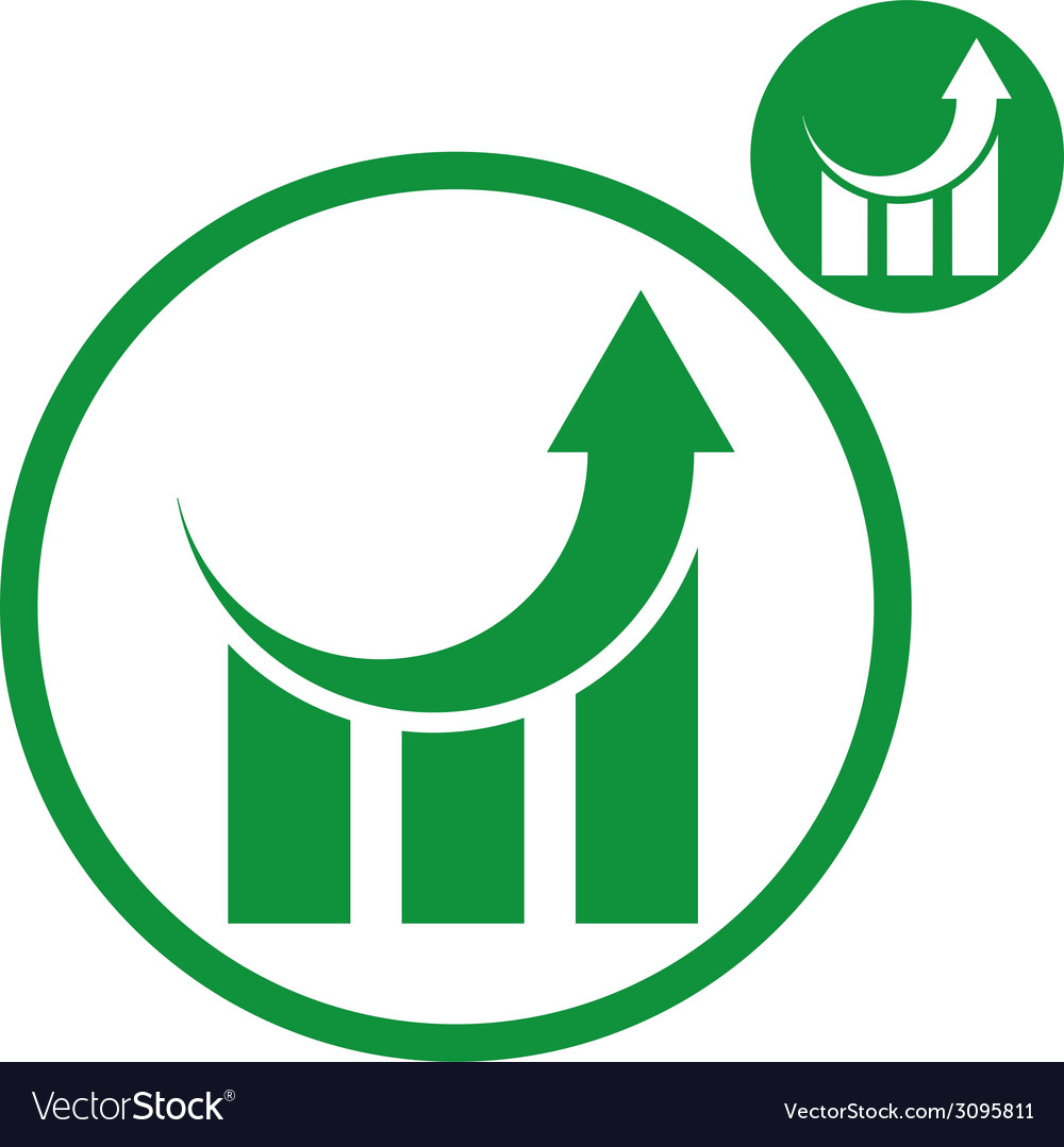 Graph growth graphics simple single color icon