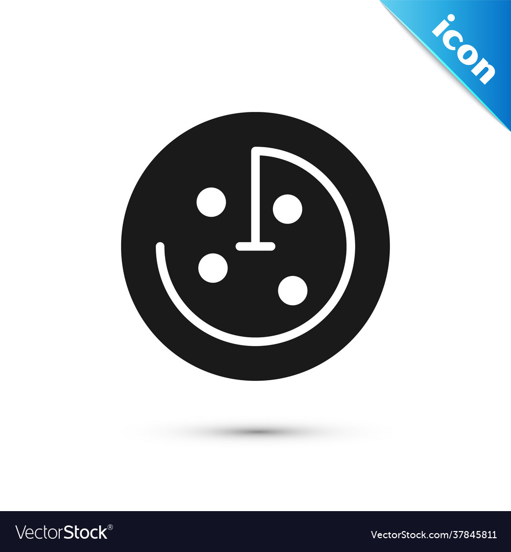 Grey radar with targets on monitor in searching vector image Grey radar with targets on monitor in searching