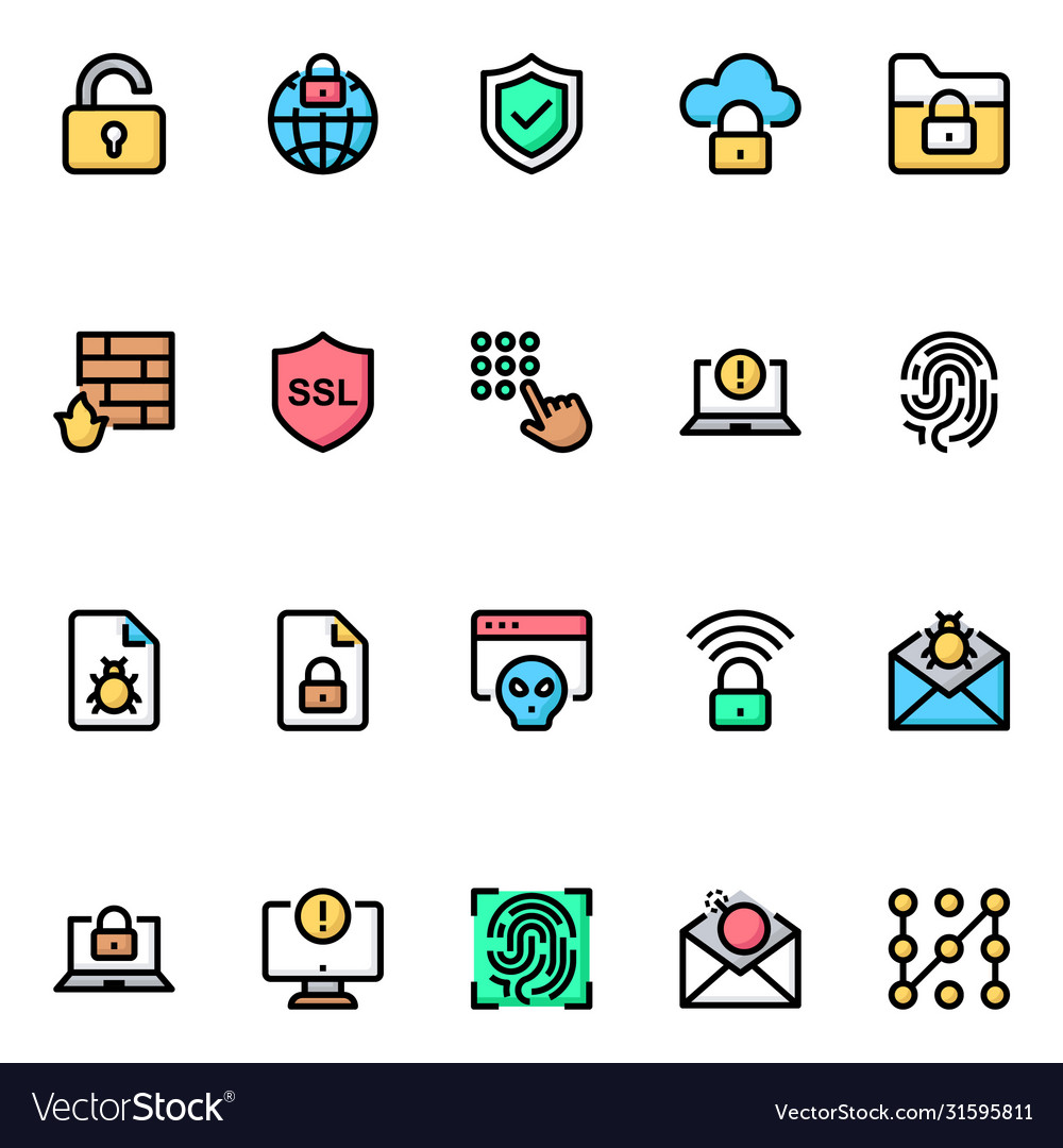 Internet security -2 vector image Internet security -2