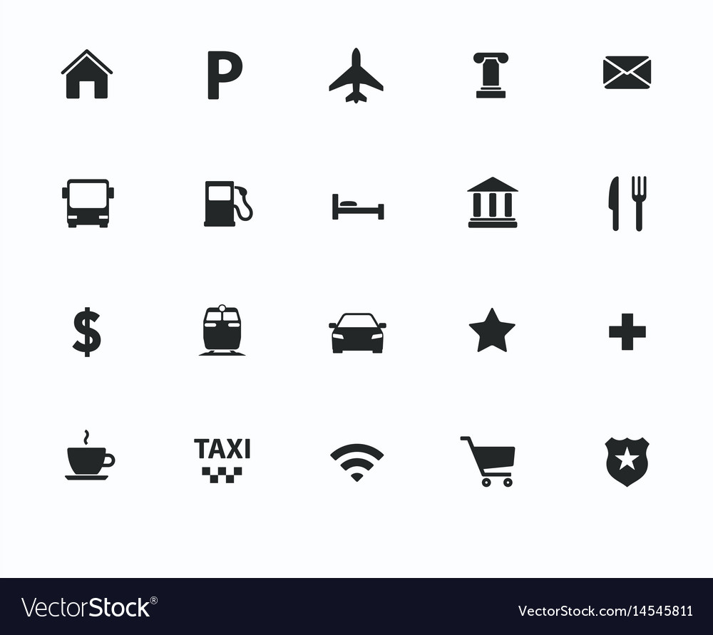 Navigation icons set