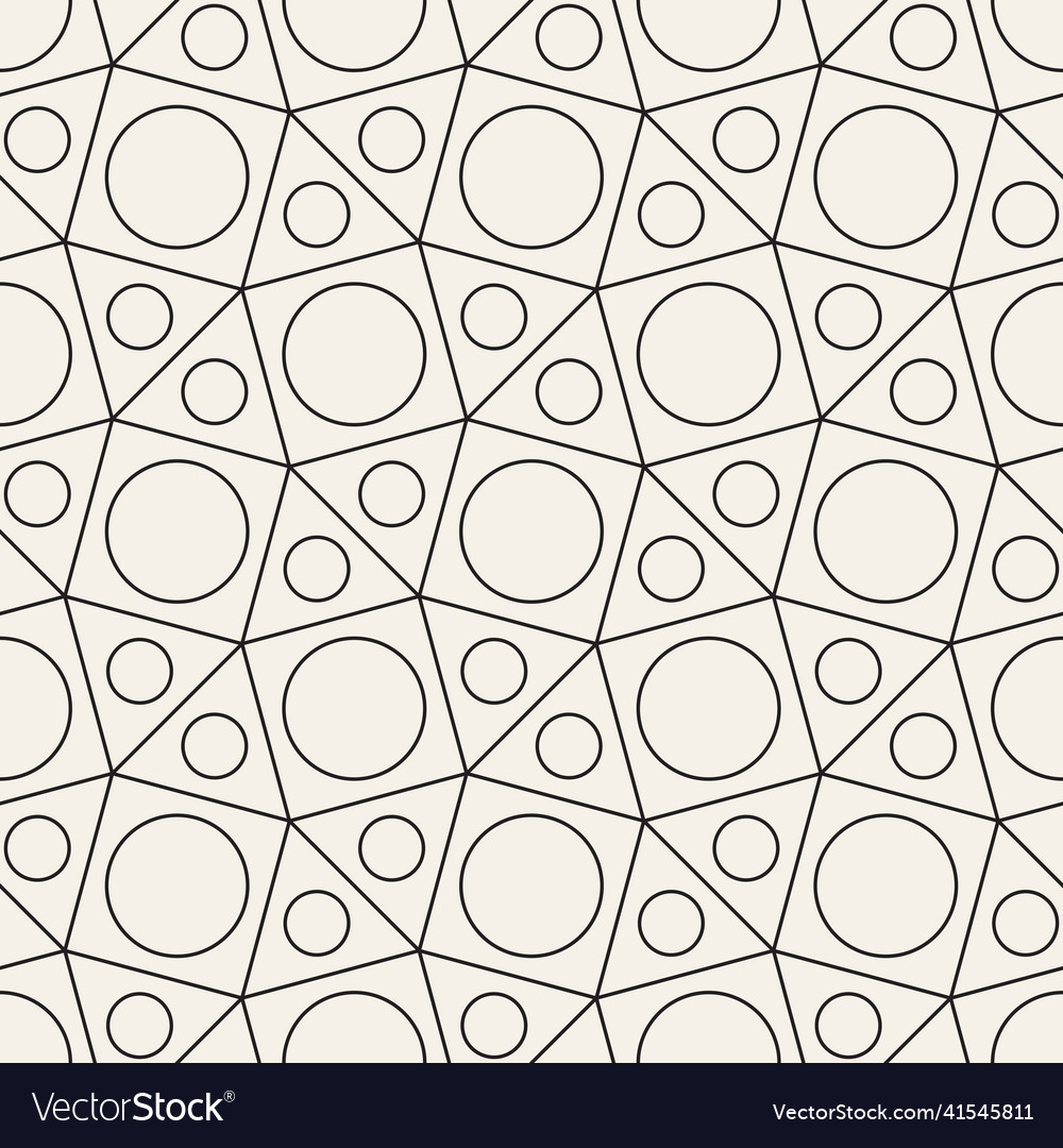 Seamless pattern repeating geometric elements vector image Seamless pattern repeating geometric elements