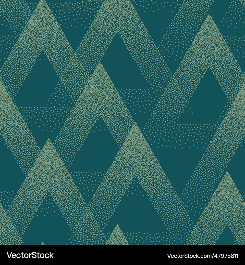Trendy seamless pattern stippled triangles Vector Image