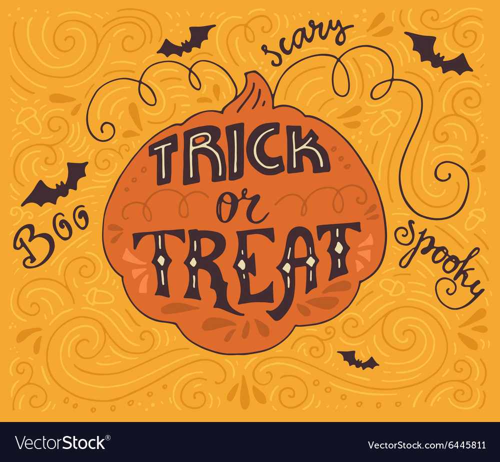 Trick-oder-treat Schrift