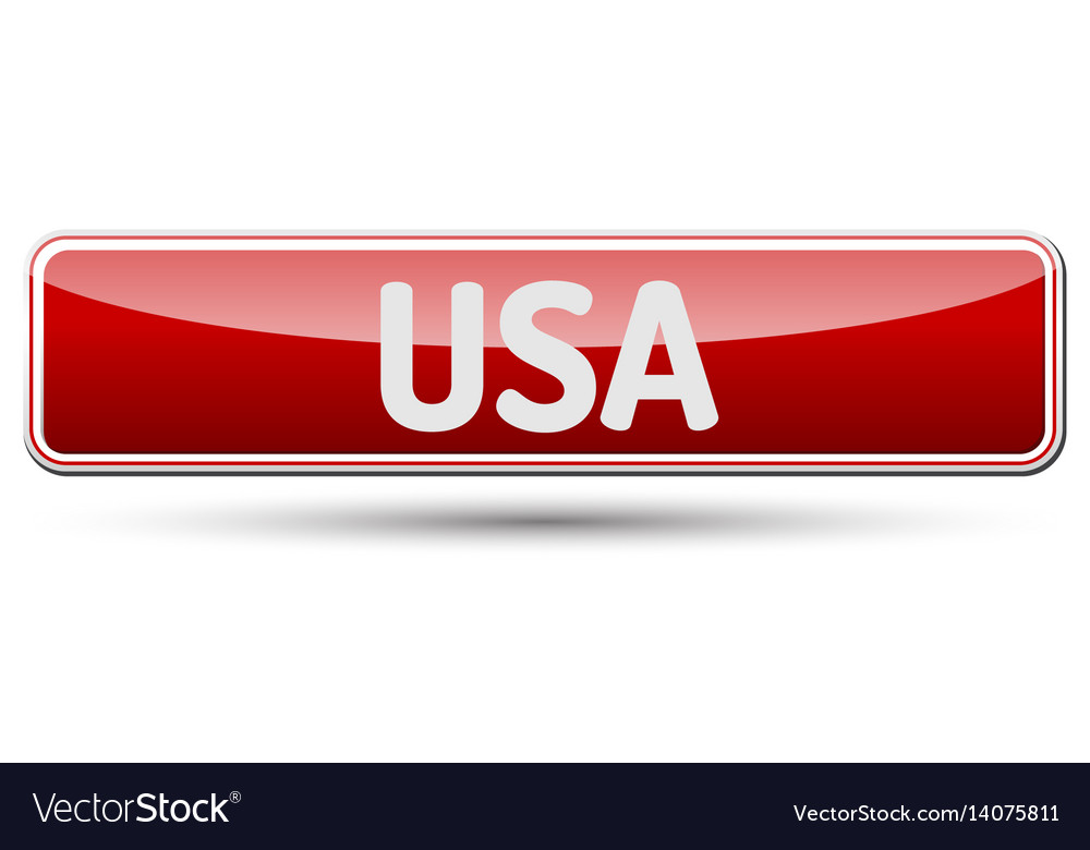 Usa - abstract beautiful button with text
