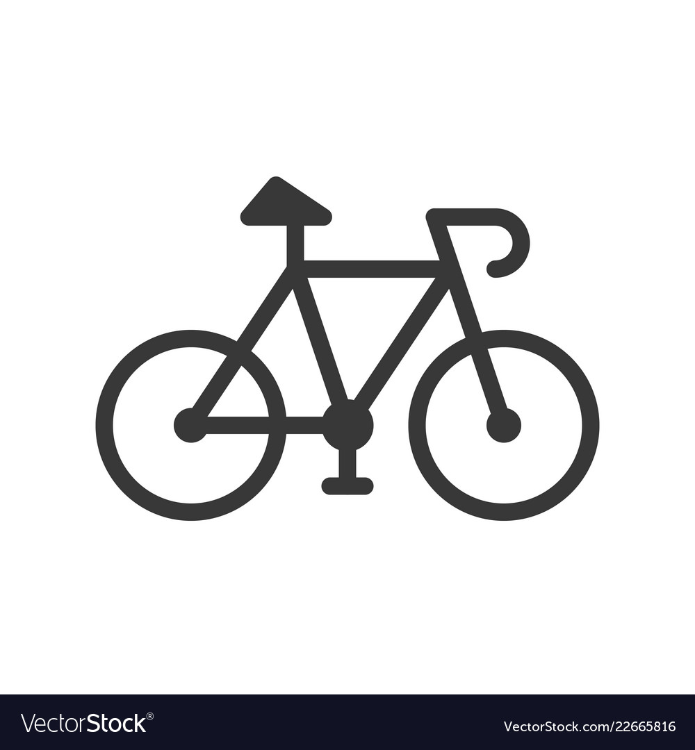 Bicycle icon save environmental concept