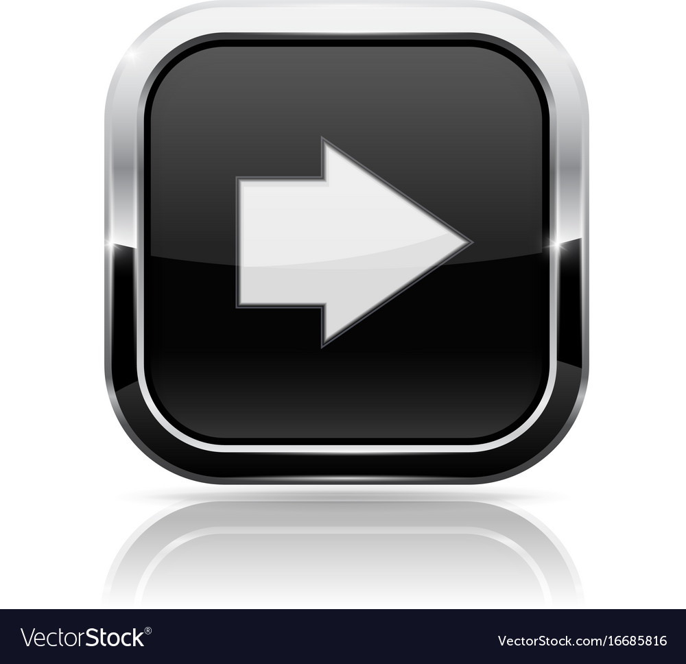 Black square button with white arrow