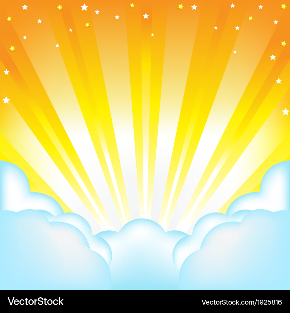 Clouds And Sun Royalty Free Vector Image - VectorStock