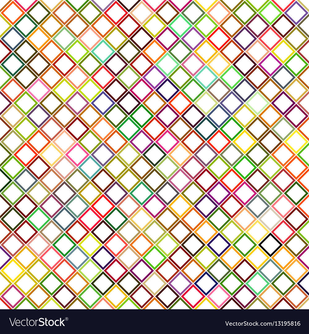 Colorful abstract diagonal square pattern design
