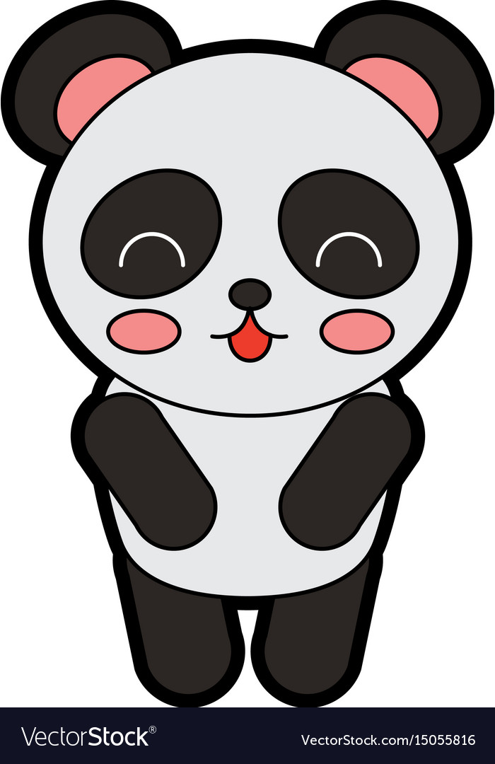 Cute panda bear Royalty Free Vector Image - VectorStock