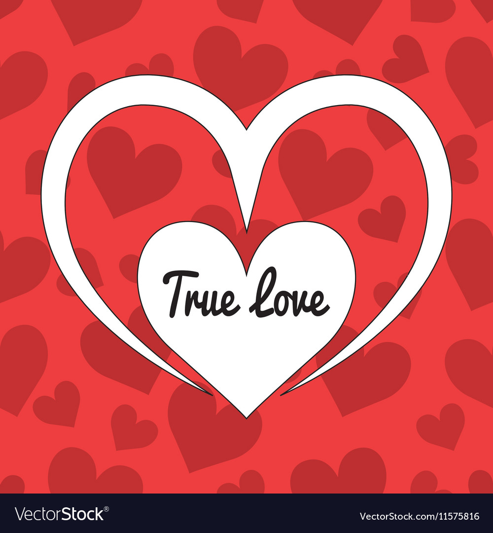 Heart love romanticism Royalty Free Vector Image