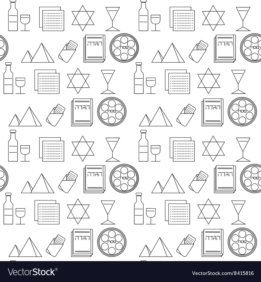 Passover seamless pattern background