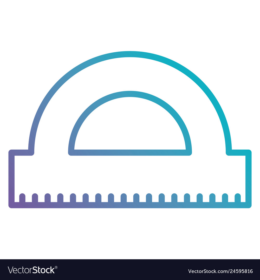 Protractor rule isolated icon
