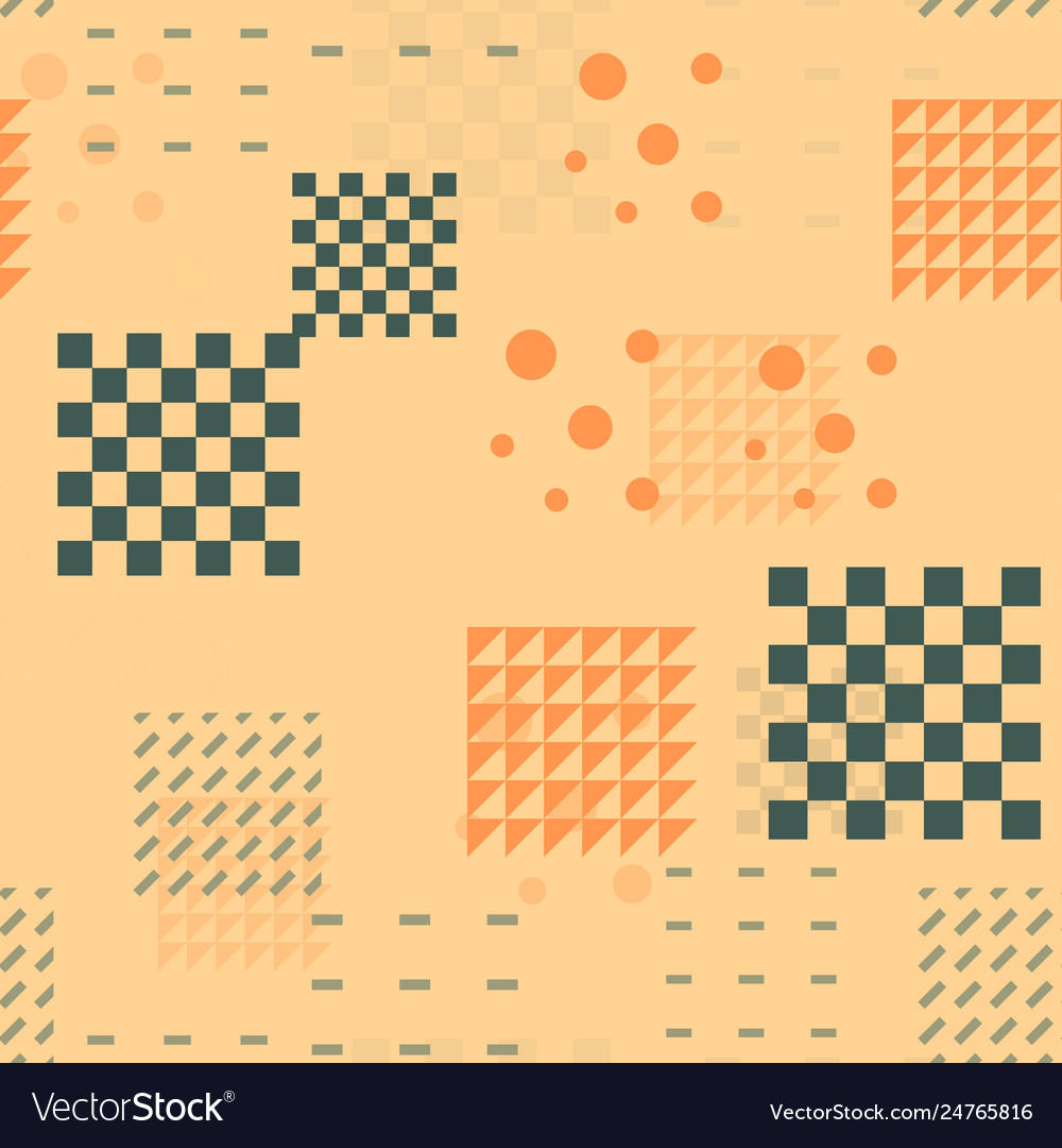 Random geometric seamless pattern