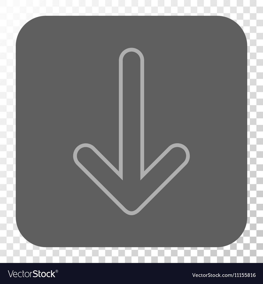 Rounded arrow down square button