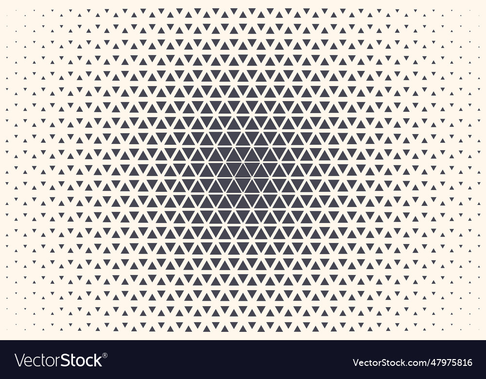 Triangular halftone pattern radial texture
