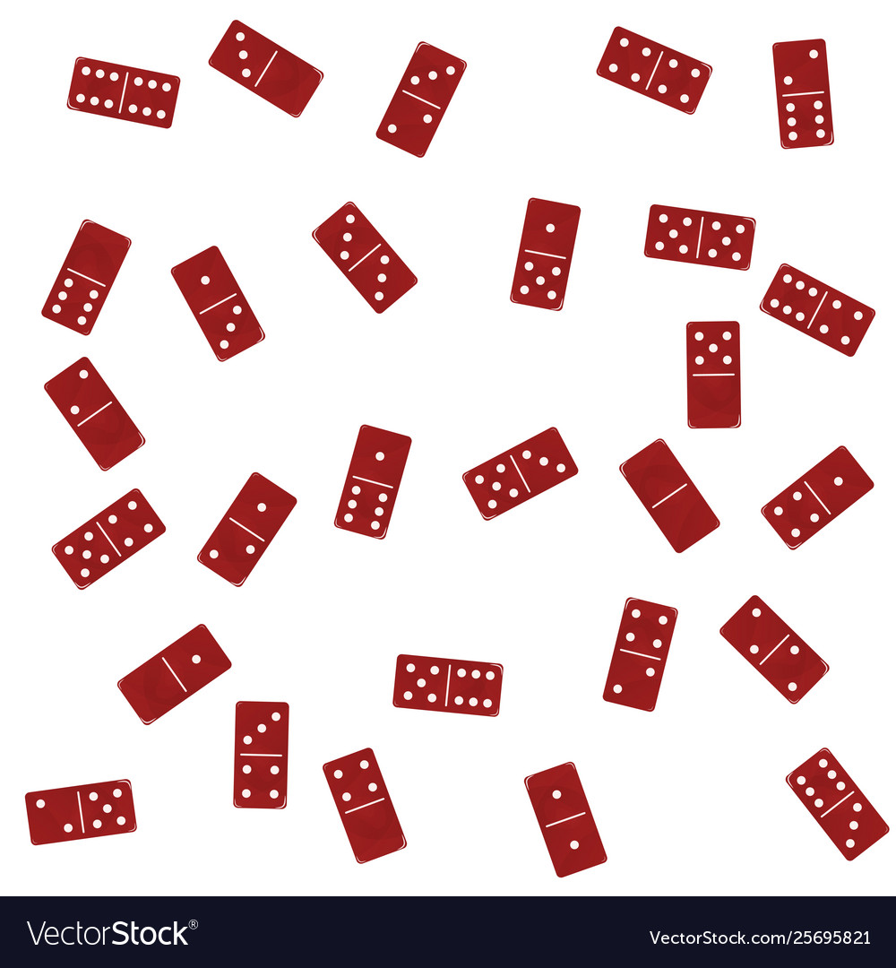 Domino flat rectangular block vector image Domino flat rectangular block