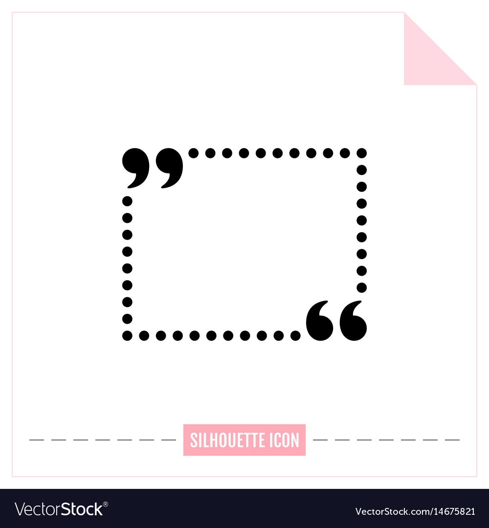 icon quotation marks commas isolated on white comma after quotation marks