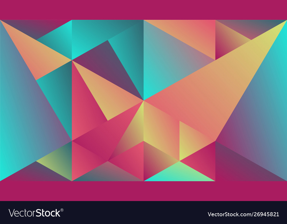 Minimal multicolored geometric gradient triangle vector image Minimal multicolored geometric gradient triangle