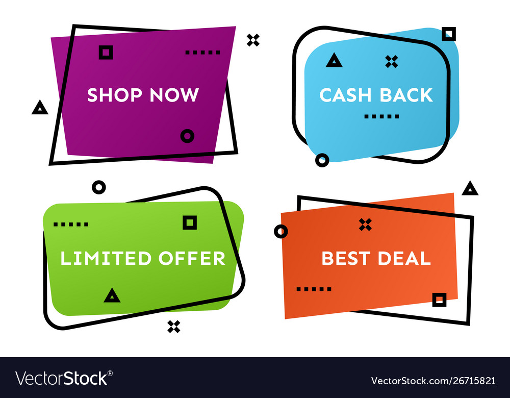 Modern gradient shape with promotion text