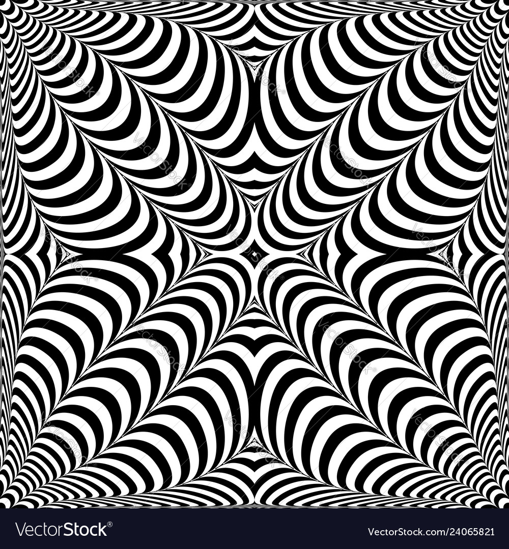 Op art pattern Royalty Free Vector Image - VectorStock