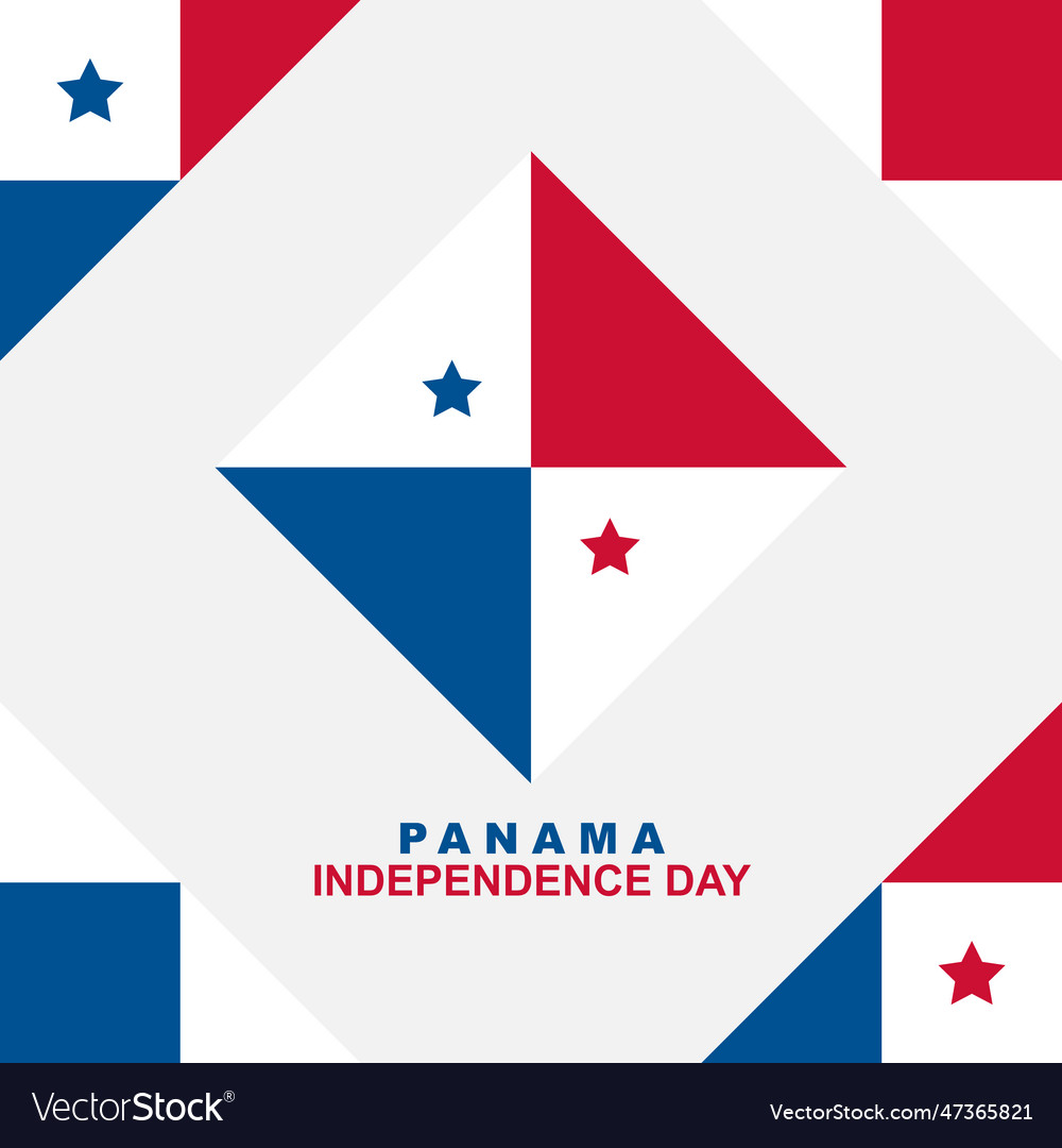 Panama Independence Day Background Royalty Free Vector Image