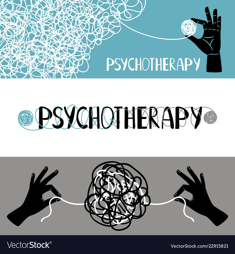 Psychotherapy Concept Banners Set Royalty Free Vector Image 8931