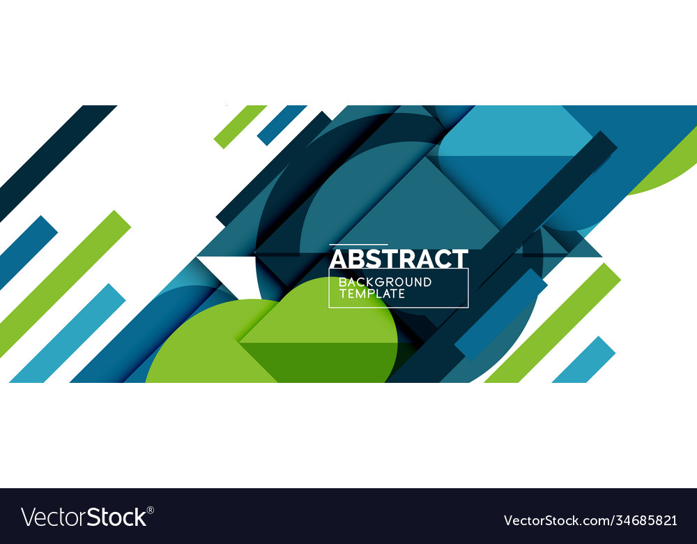 Simple circles and triangles abstract background vector image Simple circles and triangles abstract background